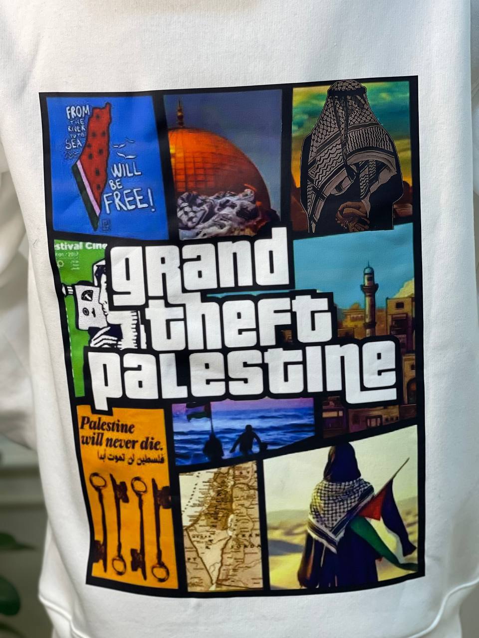 Palestine-oversize hoodi...