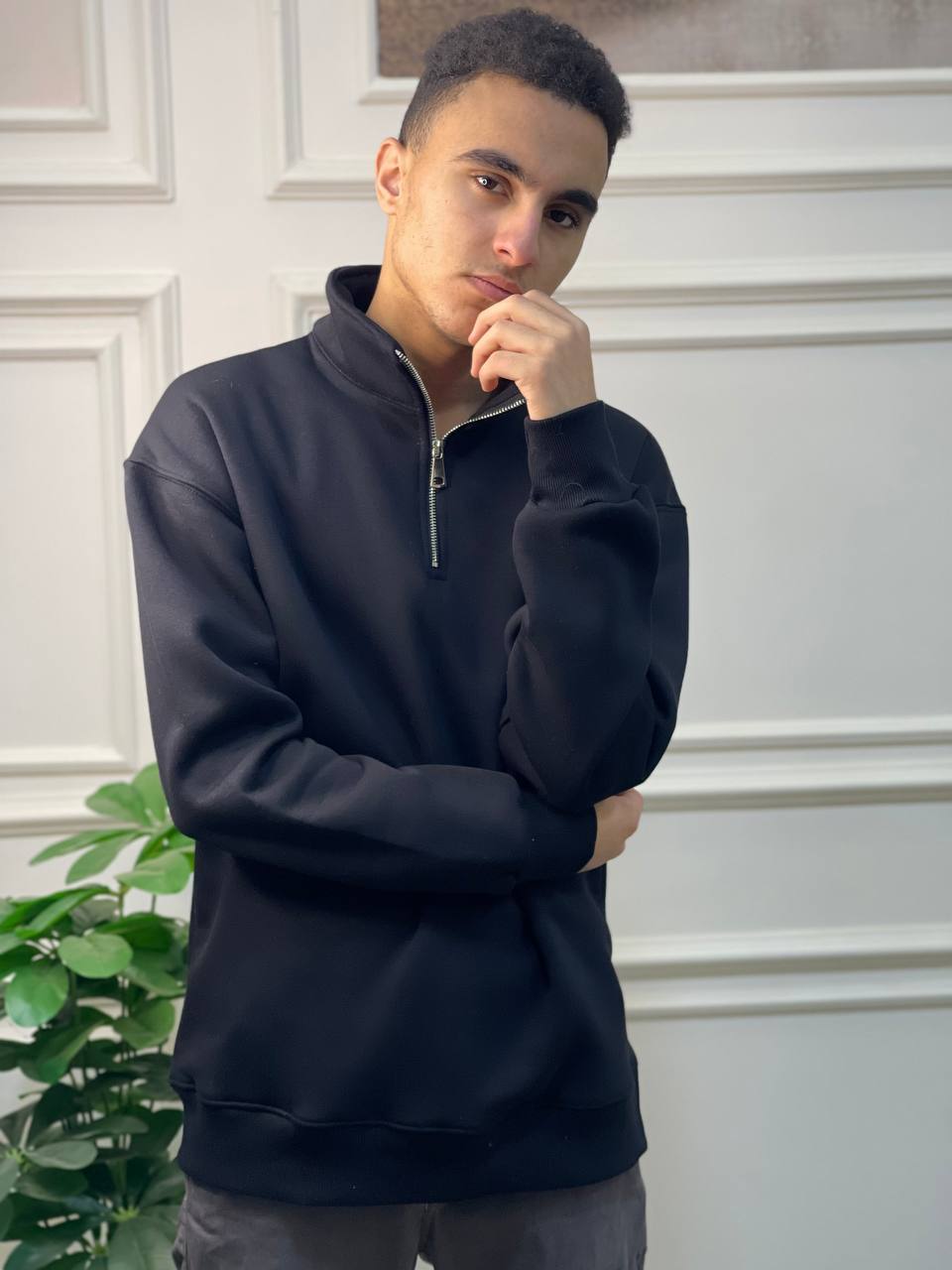 MARSHAL - half-zip hoodie...
