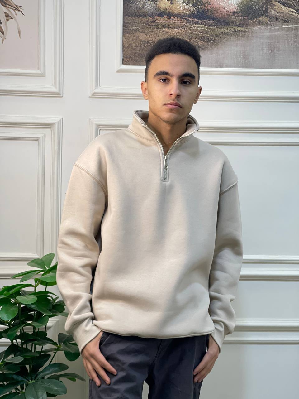 FOHRER - Half-zip hoodie...